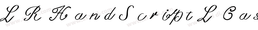 LR HandScript LCase字体转换